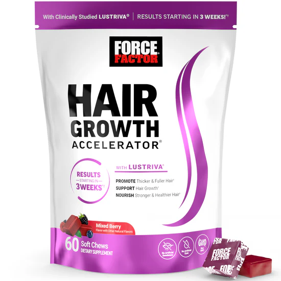 Force Factor Hair Growth Accelerator Soft Chews